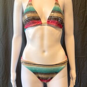 Vix Multicolor Striped Bikini